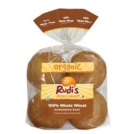 Burger Buns, Whole Wheat - Rudi's