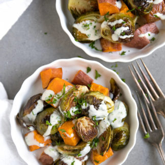 Assorted Recipe Bag: Quinoa, Crispy Brussels Sprouts and Squash Salad