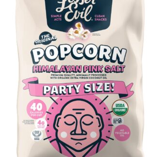 Lesser Evil Popcorn, Himalayan Pink Salt - Party Size