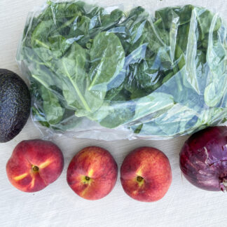 Assorted Recipe Bag - Peach Spinach Salad with Avocado