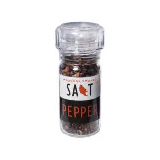 Salt, Madrona Smoked Pepper and Salt Grinder