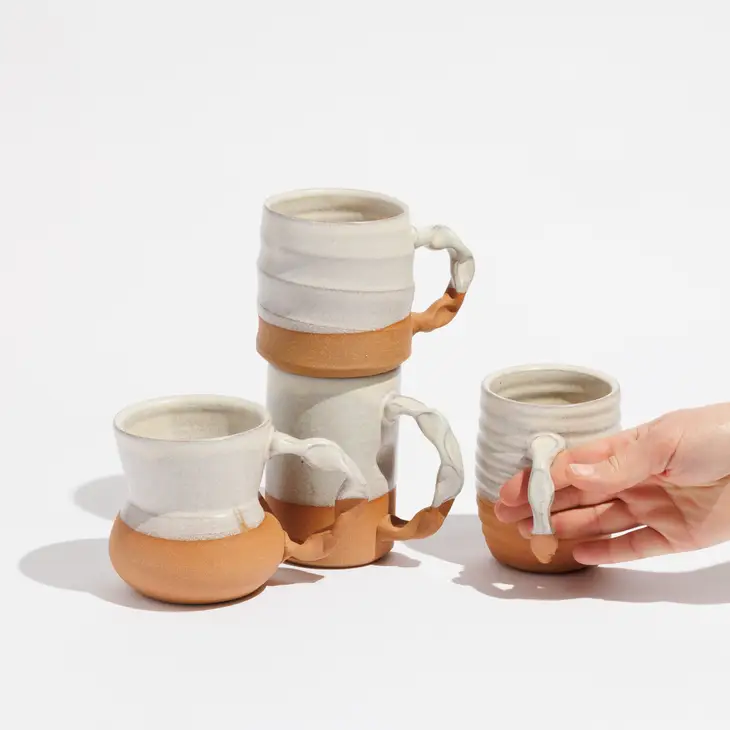 Handmade Ceramic Mug - Unique Shapes - Image 3