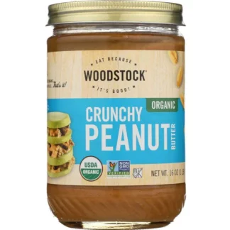 Peanut Butter, Crunchy and Salted, 16oz glass jar