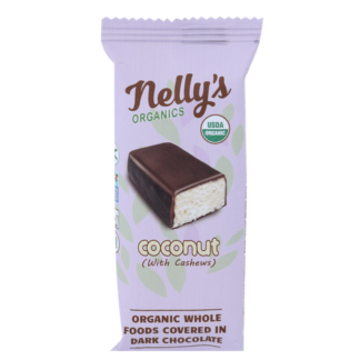 Nelly's Organics, Chocolate Coconut Bar with Cashews