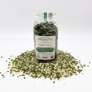 Pasta, Safer-Gluten Spinach Fusilli - Vegan