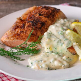 Assorted Recipe Bag: Baked Salmon With Creamy Lemon and Dill Sauce