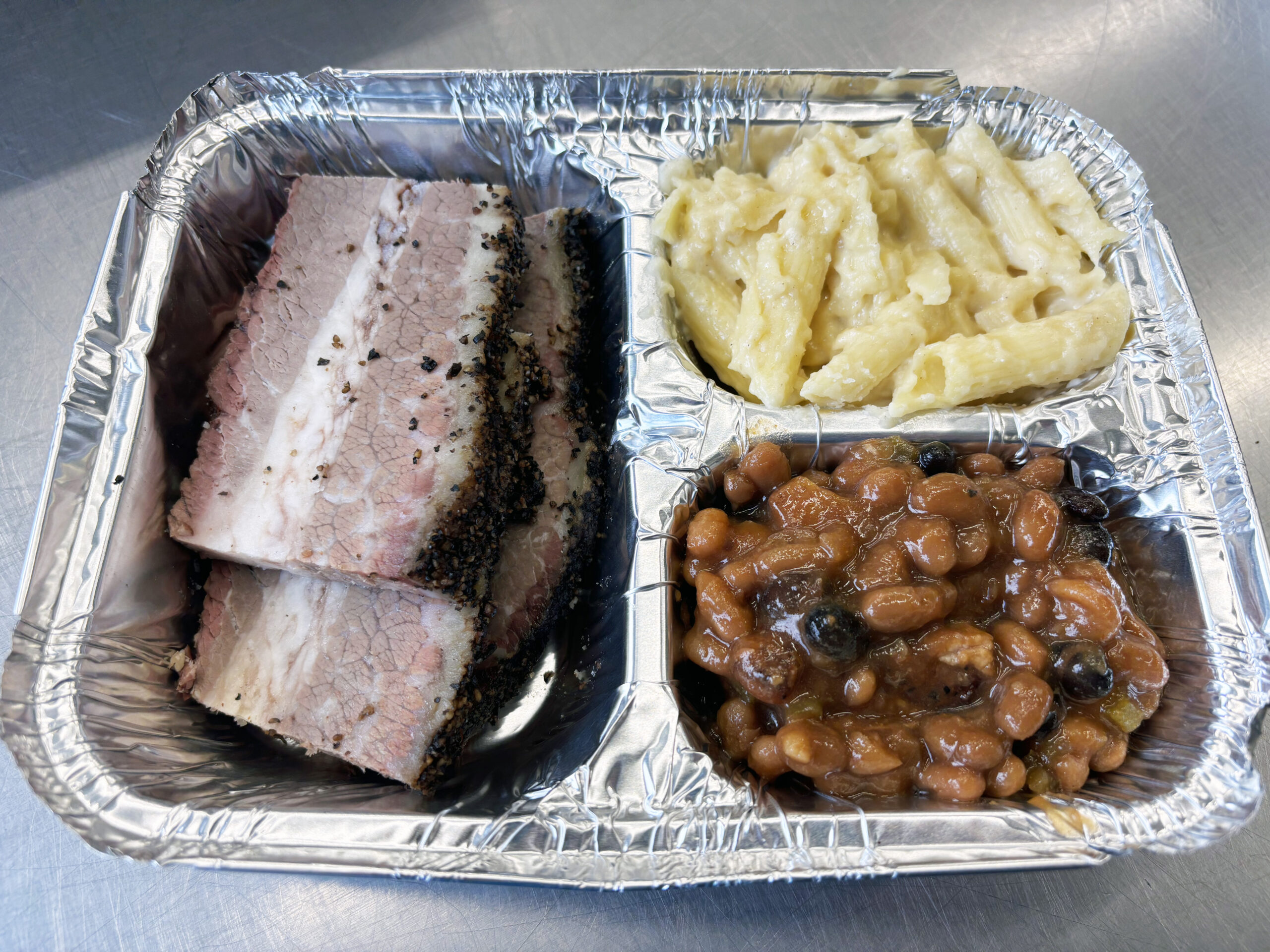 TV Dinner - Brisket, Mac & Cheese, Pit Beans