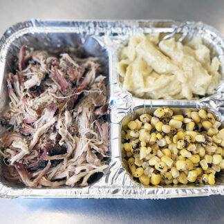 TV Dinner - Pulled Pork, Corn, Mac & Cheese