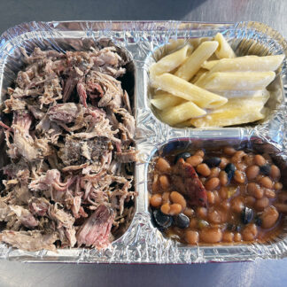TV Dinner - Pulled Pork, Pit Beans, Mac & Cheese