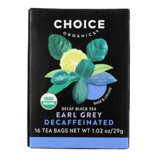 Choice Organics Tea - Earl Grey DECAF (16 tea bags)