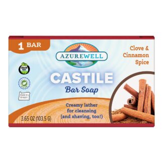 Soap, Castile Clove and Cinnamon - AzureWell