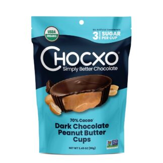 Dark Chocolate Peanut Butter Cups - Chocxo
