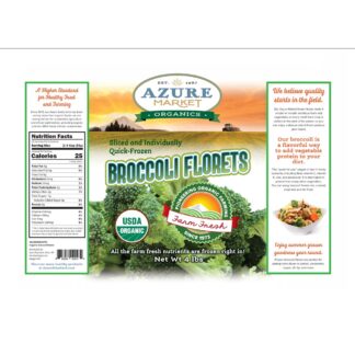 Broccoli, FROZEN, 4 lb - Azure Market Organics