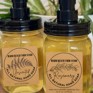 All Natural Hand Soap - with Pump
