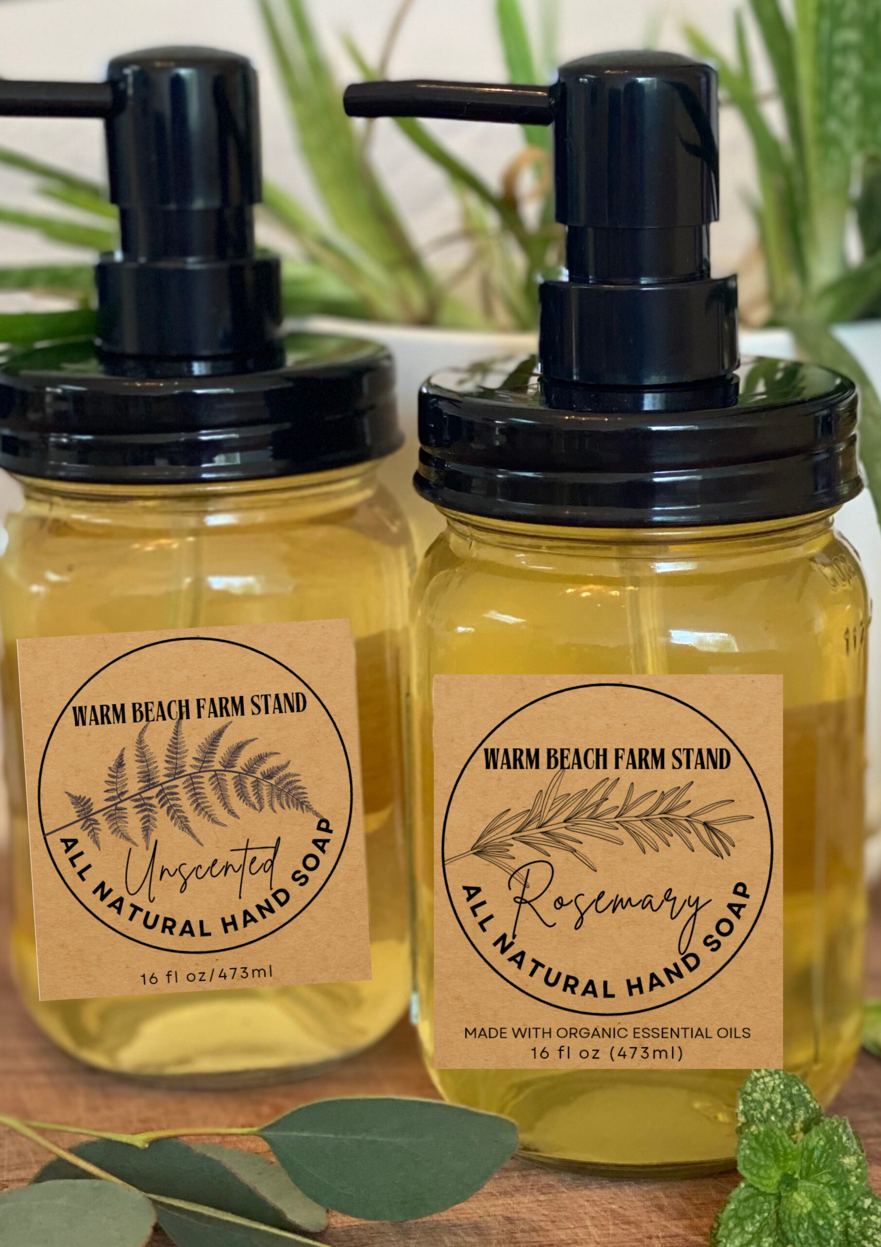 All Natural Hand Soap - with Pump