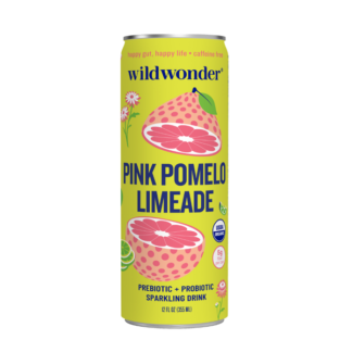 Wild Wonder Sparkling Probiotic Drink - Pink Pomelo Limeade